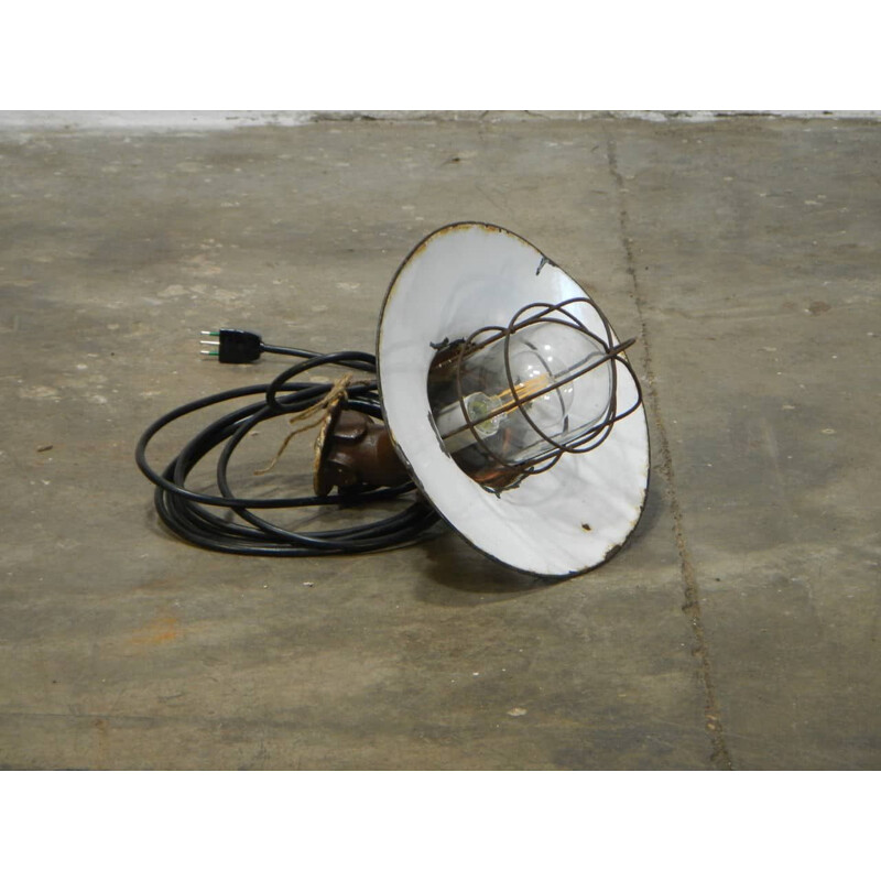 Vintage industrial military wall lamp