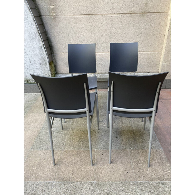 Lot de 4 chaises vintage de Philippe Starck 1990