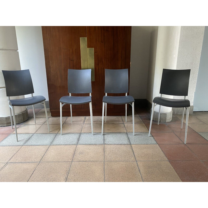 Set of 4 vintage chairs by Philippe Starck 1990