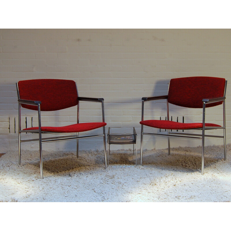 Pair of vintage chairs, Gijs VAN DER SLUIS - 1960s
