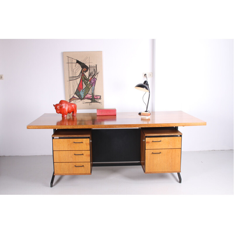 Vintage rosewood desk by Friso Kramer & Coen de Vries 1960
