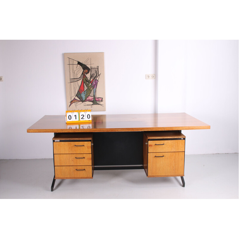 Vintage rosewood desk by Friso Kramer & Coen de Vries 1960