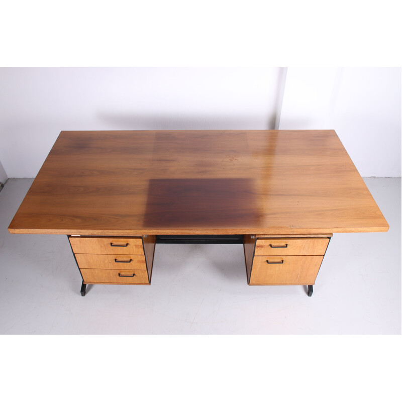 Vintage rosewood desk by Friso Kramer & Coen de Vries 1960