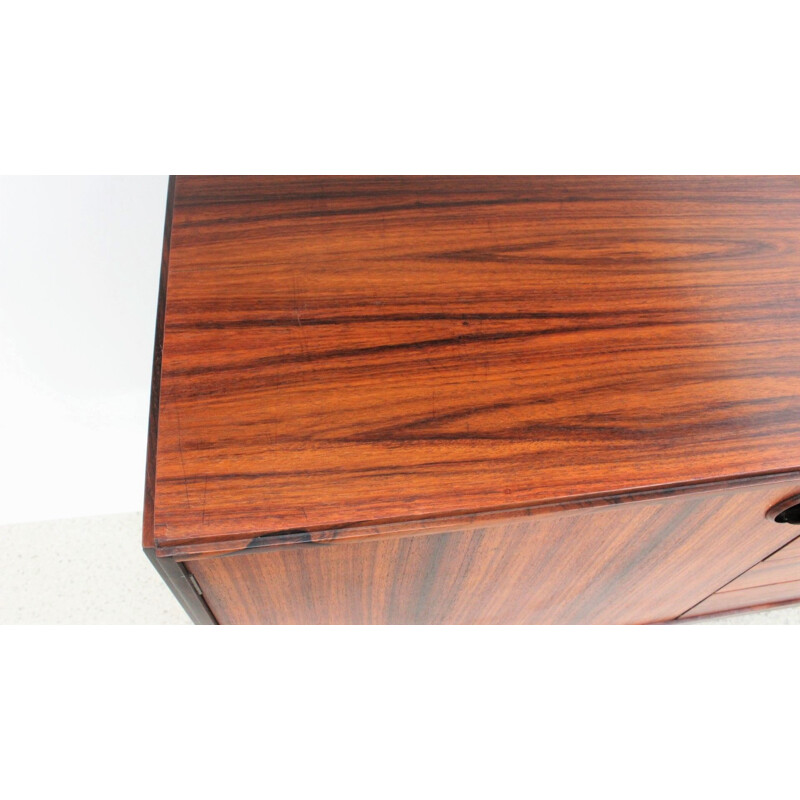 Vintage modular rosewood highboard by Mobili Besana 1960