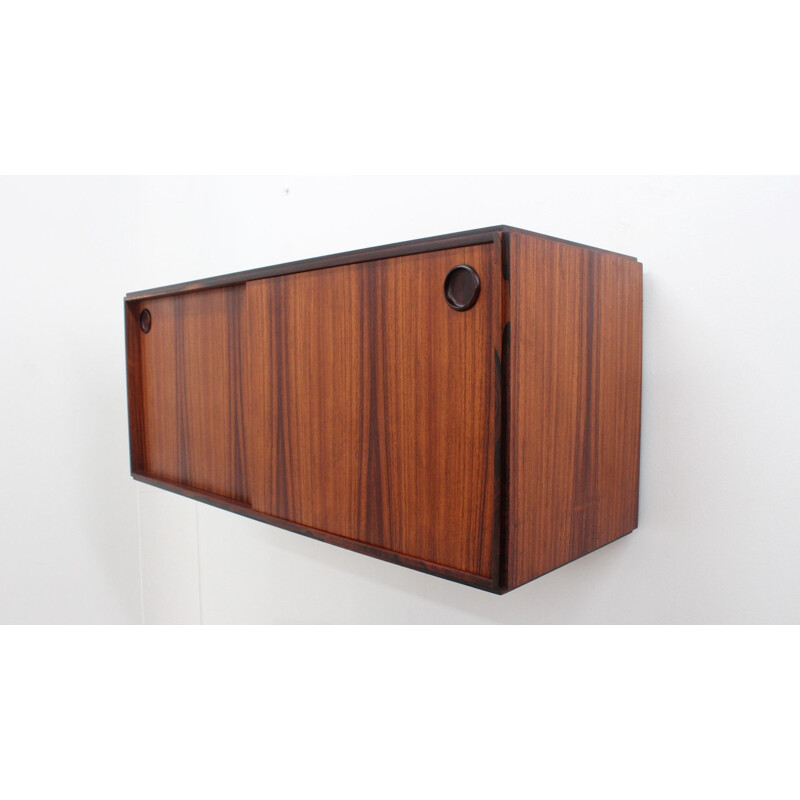 Vintage modular rosewood highboard by Mobili Besana 1960