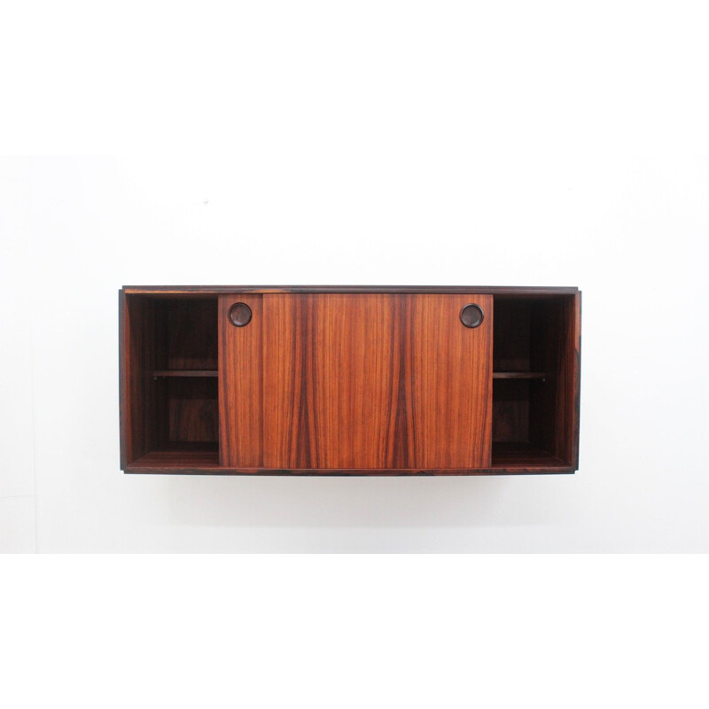 Vintage modular rosewood highboard by Mobili Besana 1960