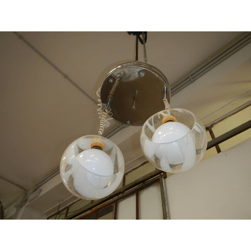 Lampada da soffitto vintage di Murano - V0574E 1970