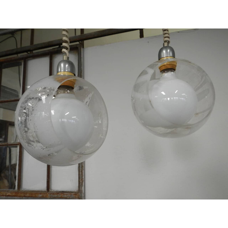 Vintage murano ceiling lamp-V0574E 1970s