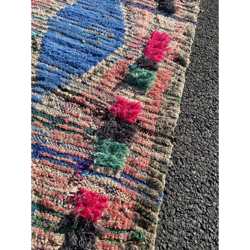 Vintage carpet Couloir Berbere Boujaad, Morocco 1970s