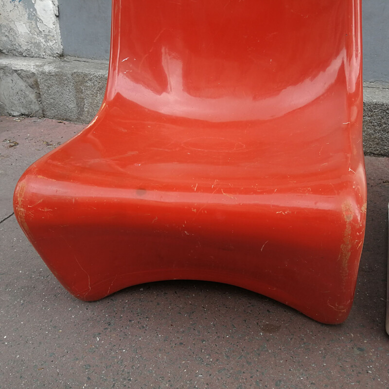 Vintage Silène seats by Borgnat M 1969s