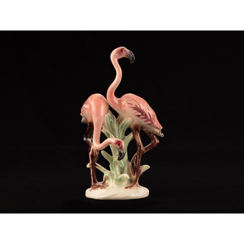 Vintage flamingos by Goebel 1950s
