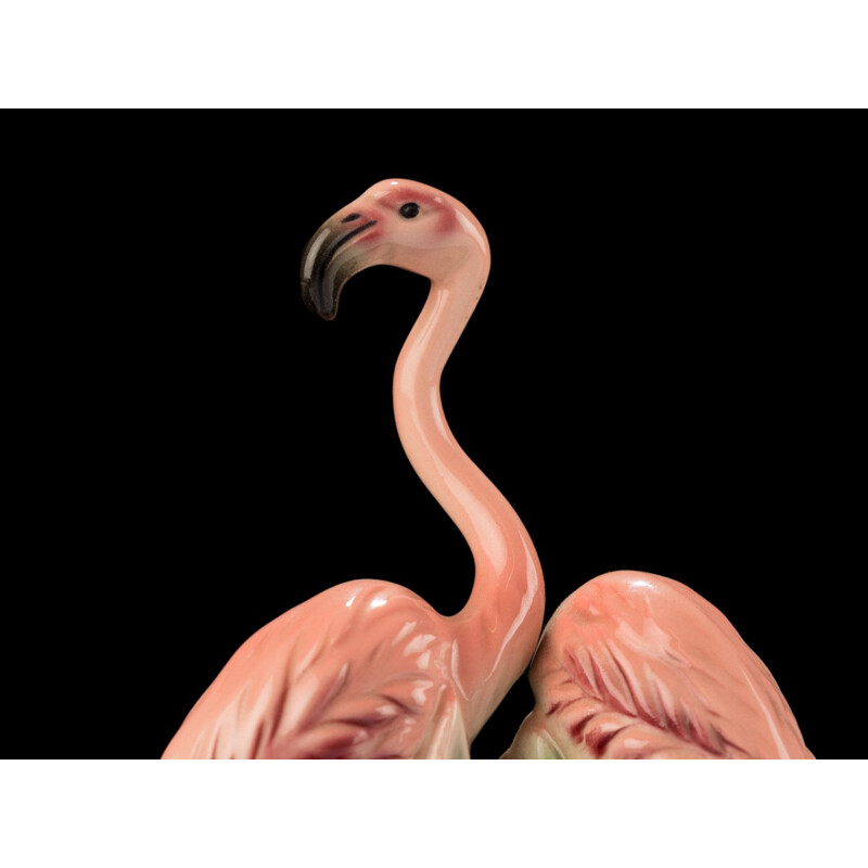 Vintage flamingos by Goebel 1950s