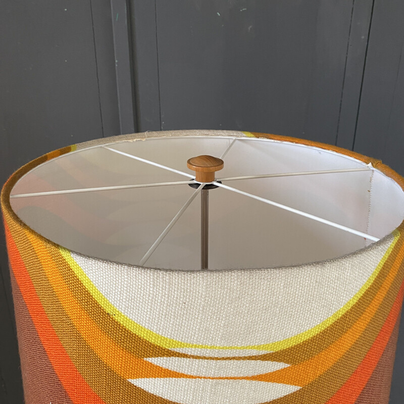 Lampadaire vintage avec abat-jour, Scandinave 1960