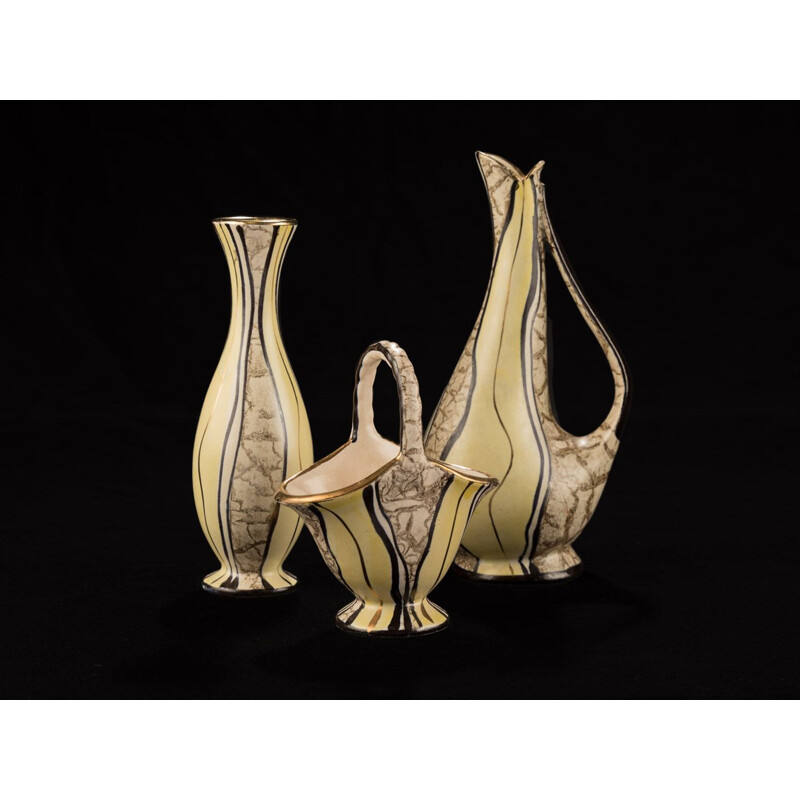 Vintage Vase Set by Josef Koch 1950s