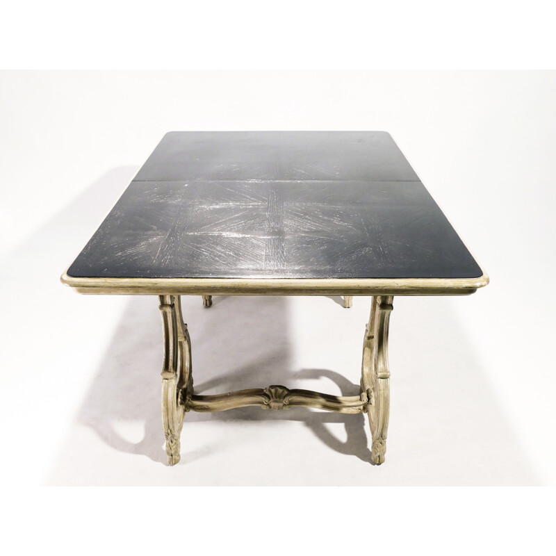 Vintage dining table stamped with the House of Jansen Regency