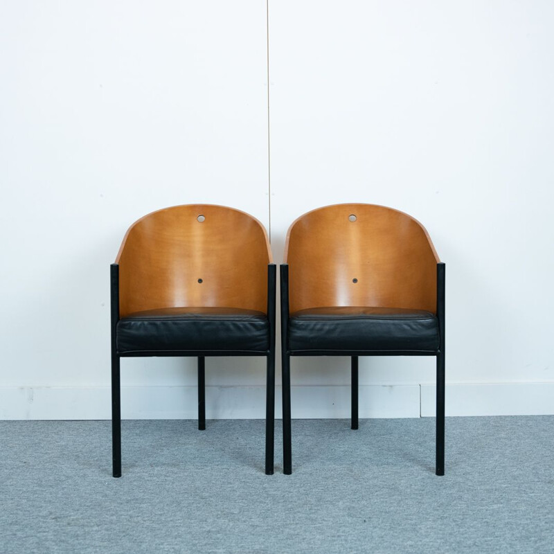 Pair of vintage Costes dining chairs by Philippe Starck for Driade, Italy 1984s