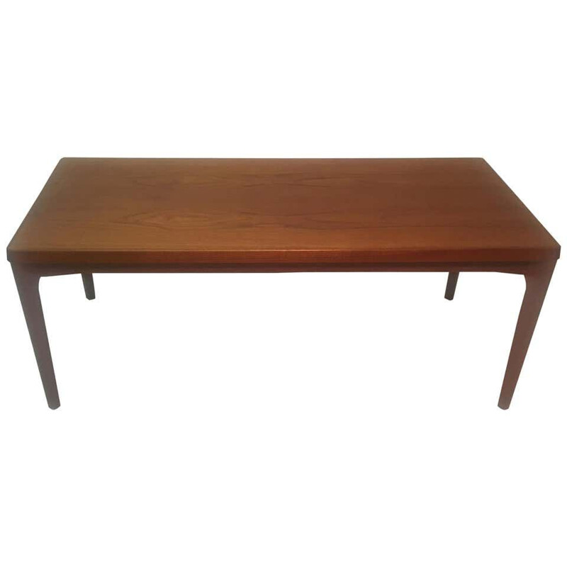 Mesa de centro vintage de teca de Henning Kjaernulf para Vejle Mobelfabrik, Dinamarca 1960