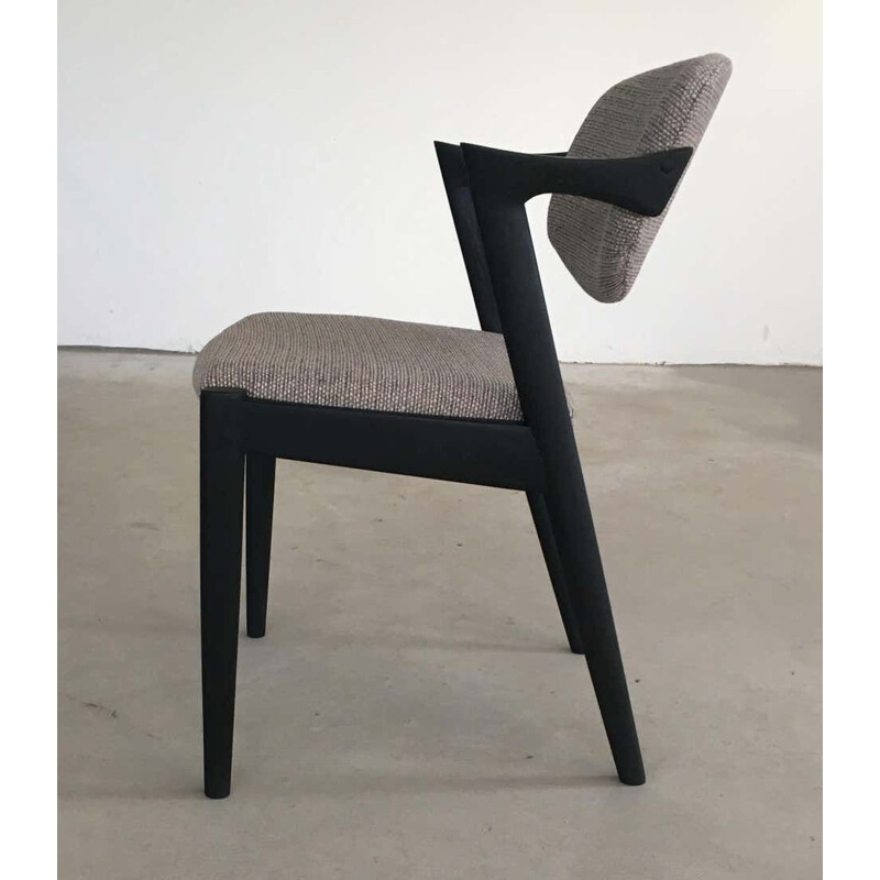 Set van 10 vintage eiken stoelen van Kai Kristiansen voor Schous Møbelfabrik