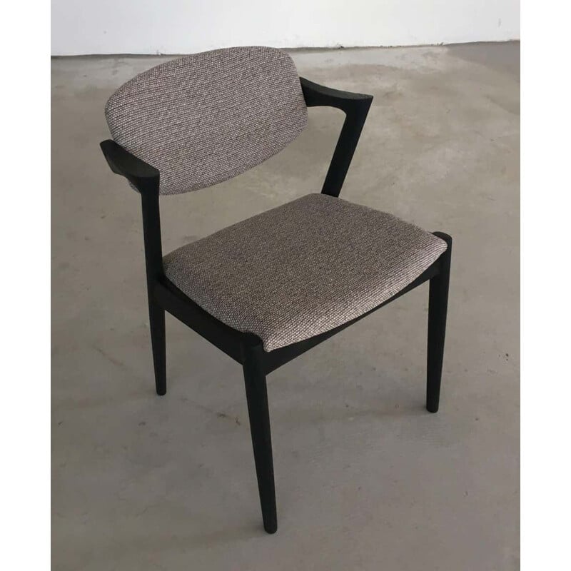 Conjunto de 10 cadeiras de carvalho vintage de Kai Kristiansen para Schous Møbelfabrik