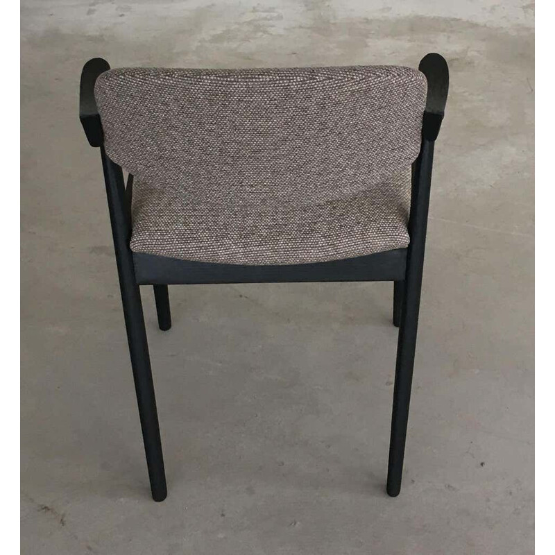 Juego de 6 sillas vintage ebonizadas de Kai Kristiansen