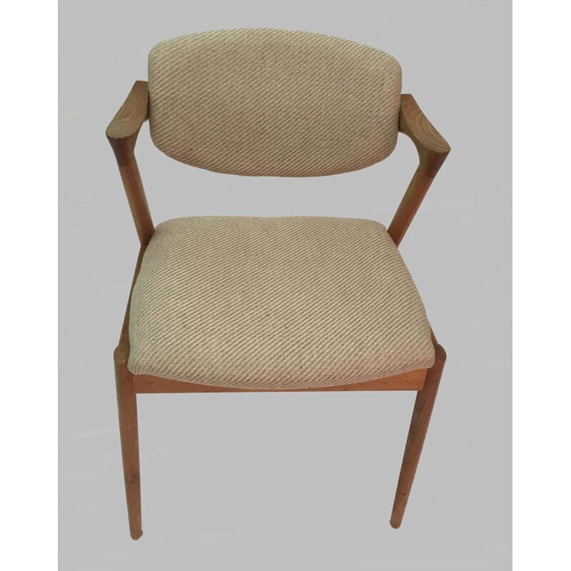 Set of 8 vintage Dining Chairs in Oak by Kai Kristiansen 1956s