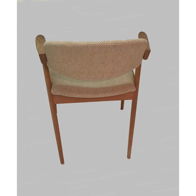 Set of 8 vintage Dining Chairs in Oak by Kai Kristiansen 1956s