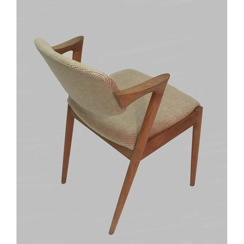 Lot de 8 chaises vintage en chêne par Kai Kristiansen 1956