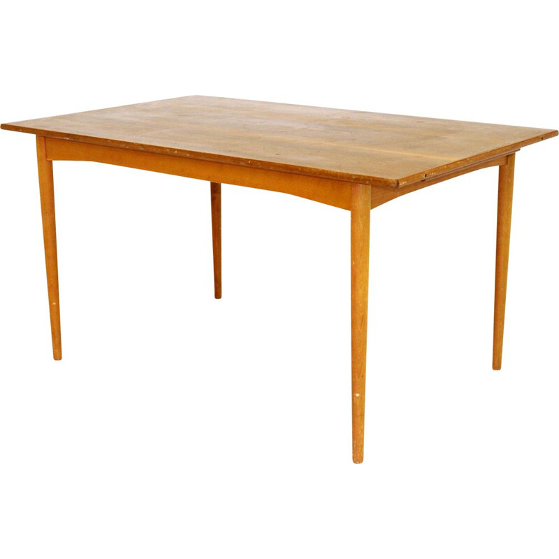 Vintage teak extensible dining table, Sweden 1950