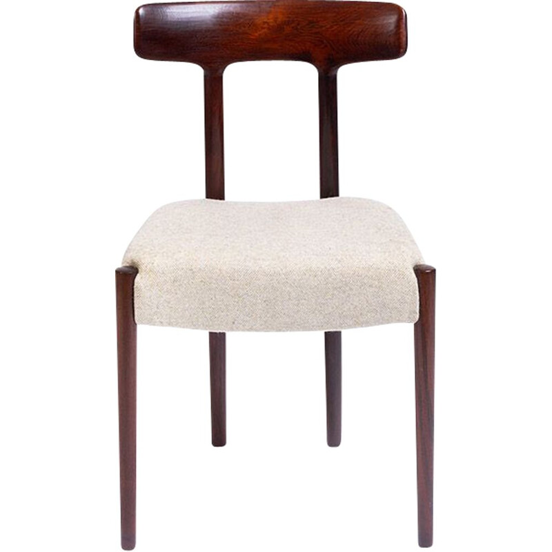 Vintage solid rosewood chair by Fristho, Netherlands 1950