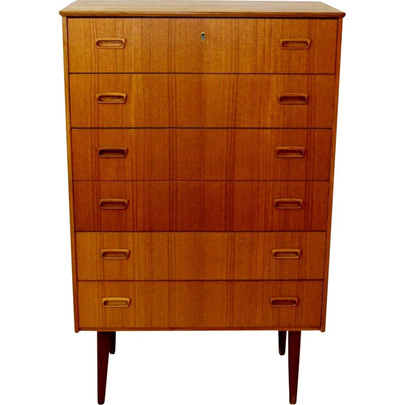 Vintage teak chest of drawers, Denmark 1960s