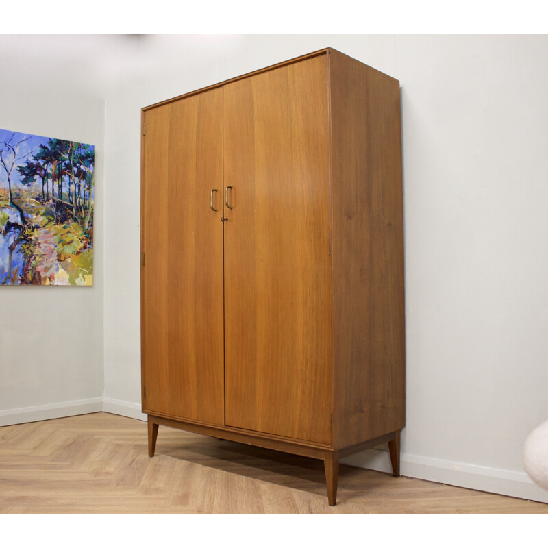 Vintage Teak Wardrobe, UK 1960s