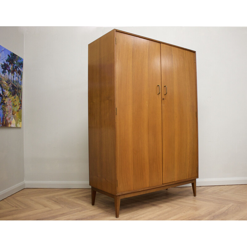 Vintage Teak Wardrobe, UK 1960s