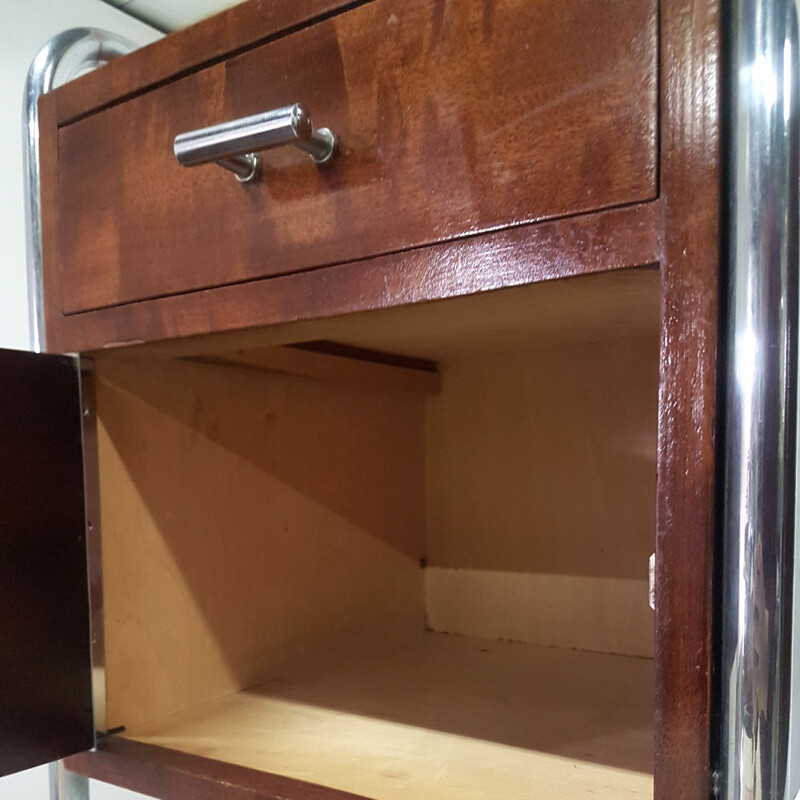 Pair of vintage Bauhaus nightstands by Auping, Netherlands 1950s