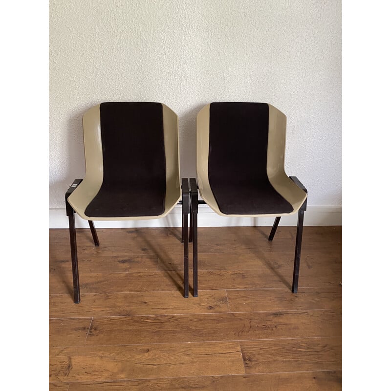 Paire de chaises vintage Grosfillex par Albert Jacob 1970