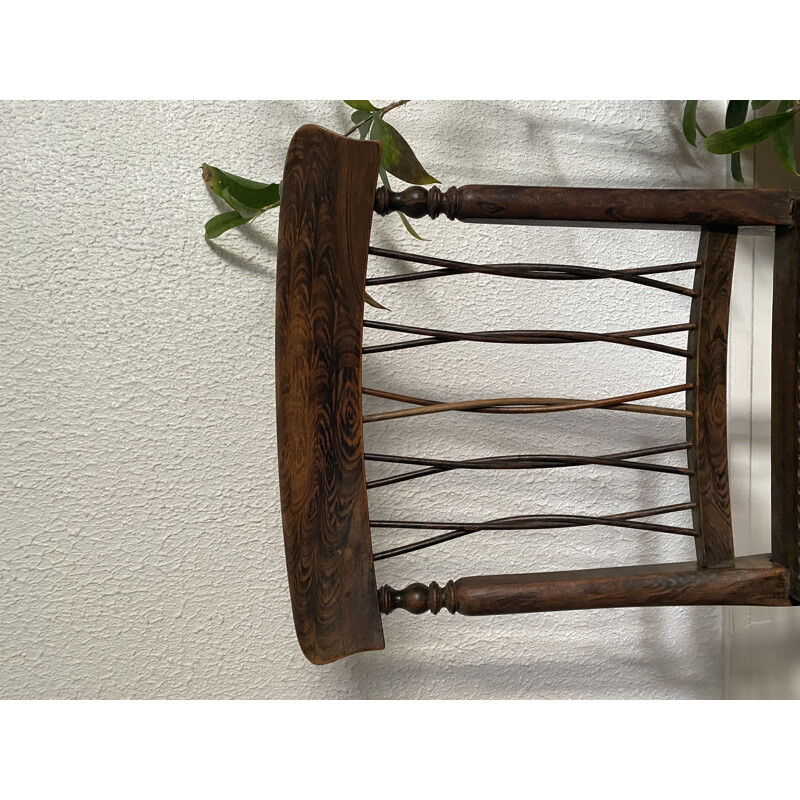 Vintage Rocking chair in natural wood