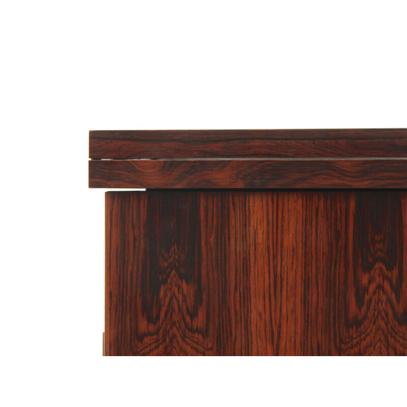 Vintage bar with casters in rosewood from Rio, Scandinavia