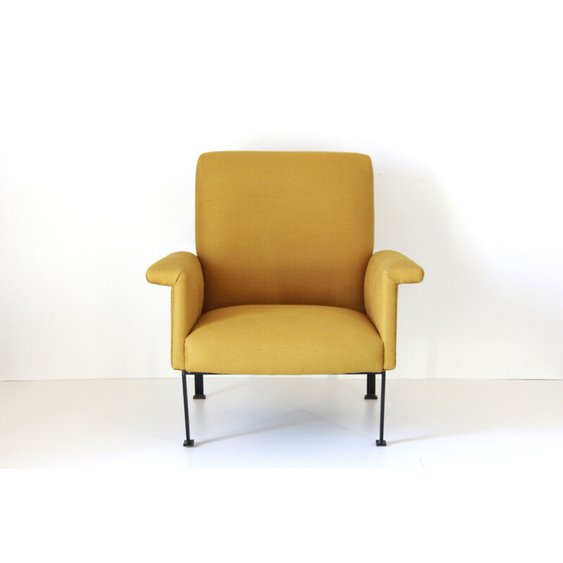 Vintage gele fauteuil 1950