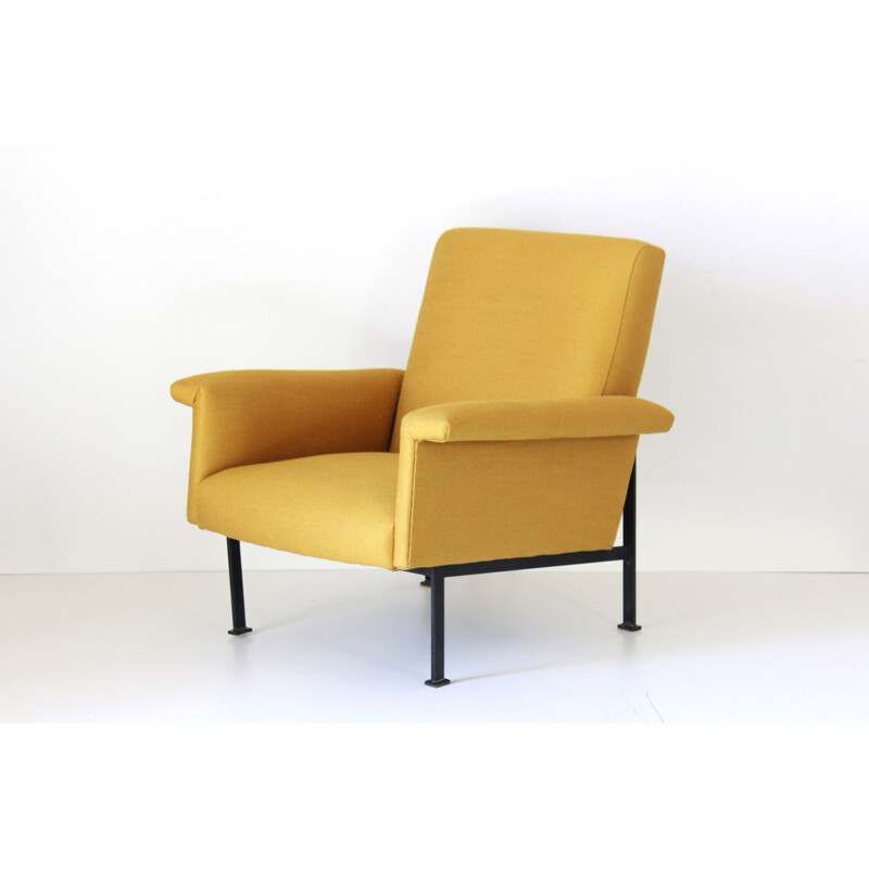 Fauteuil vintage jaune 1950