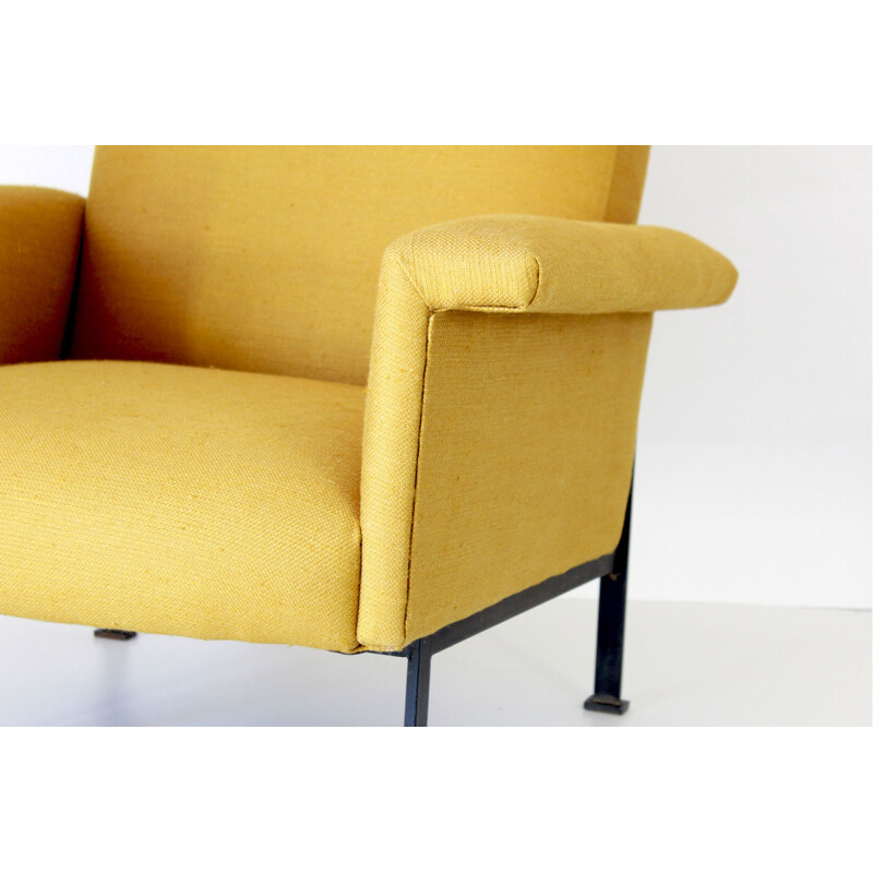 Vintage yellow armchair 1950s