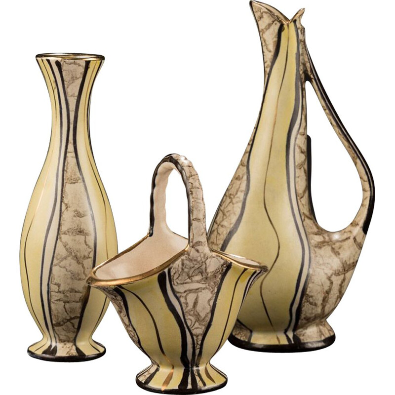 Vintage Vase Set by Josef Koch 1950s