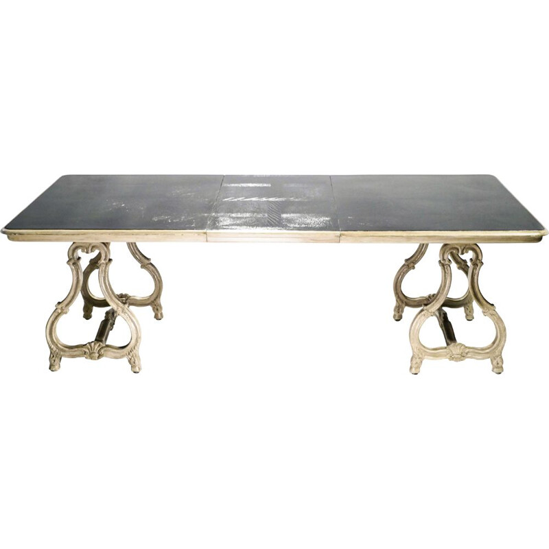 Vintage dining table stamped with the House of Jansen Regency