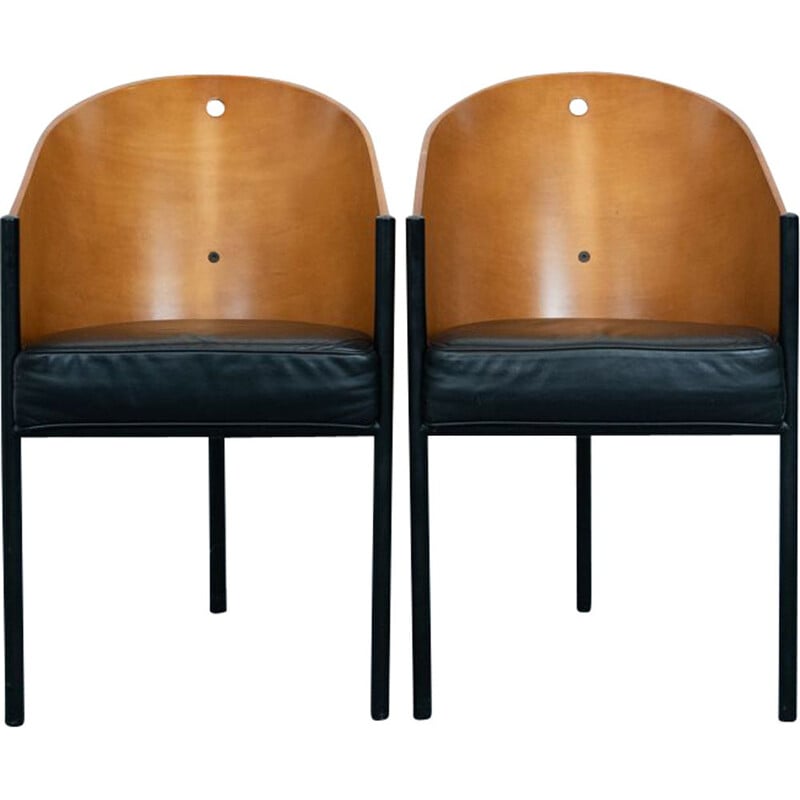 Pair of vintage Costes dining chairs by Philippe Starck for Driade, Italy 1984s