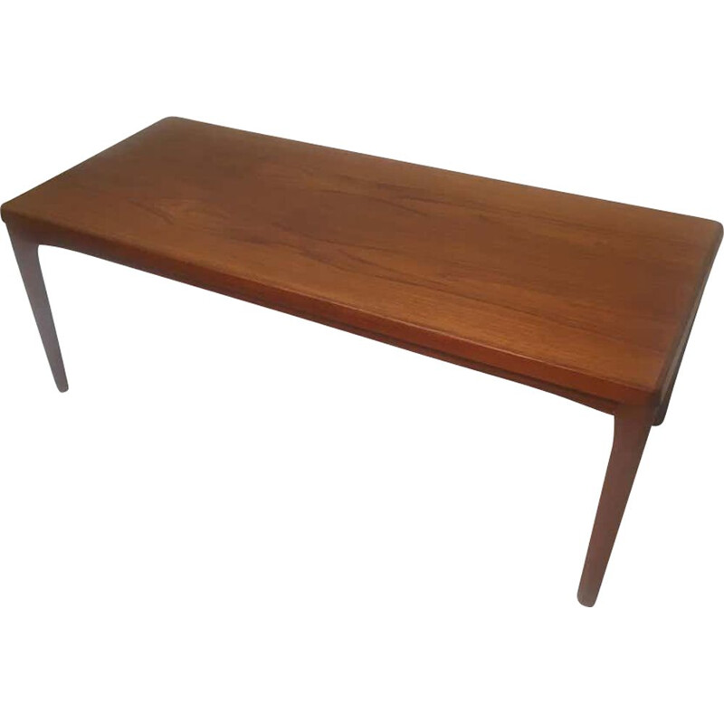 Mesa de centro vintage de teca de Henning Kjaernulf para Vejle Mobelfabrik, Dinamarca 1960