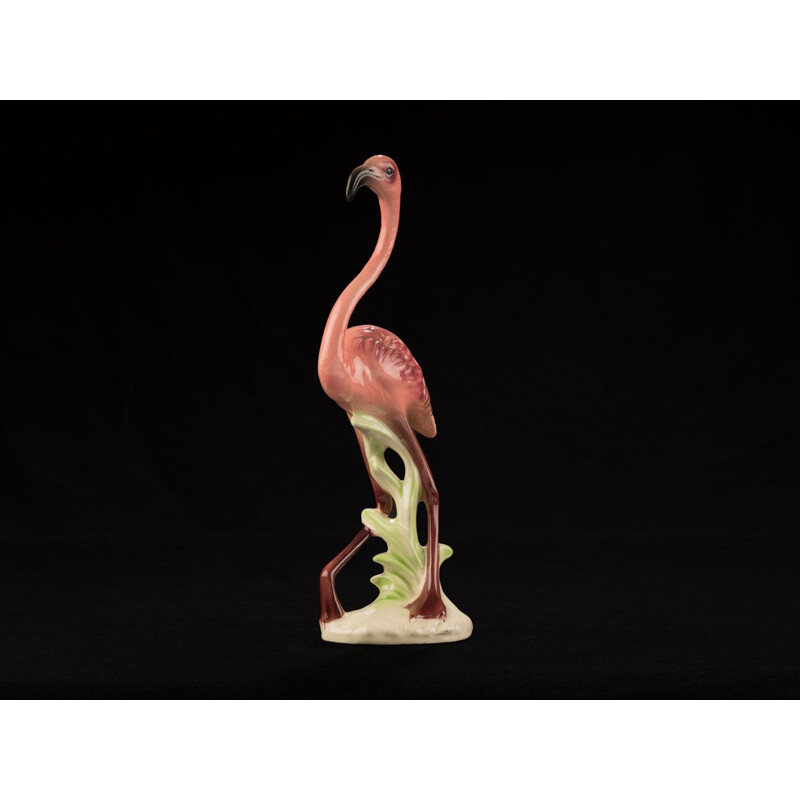 Vintage Flamingo by Goebel, Germany 1950s