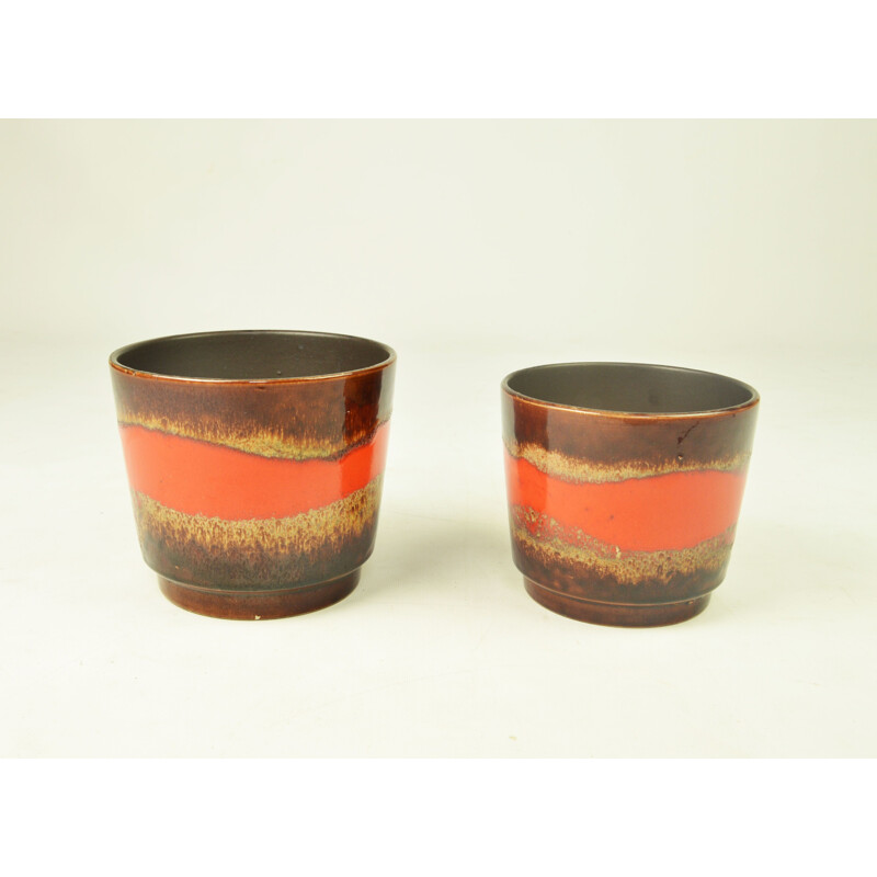 Pair of vintage Flower pot, Germany 1970s