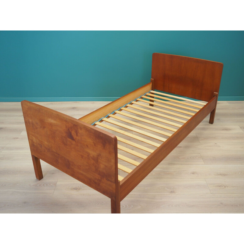 Vintage Teak bed by Omann Jun, Danish 1970s