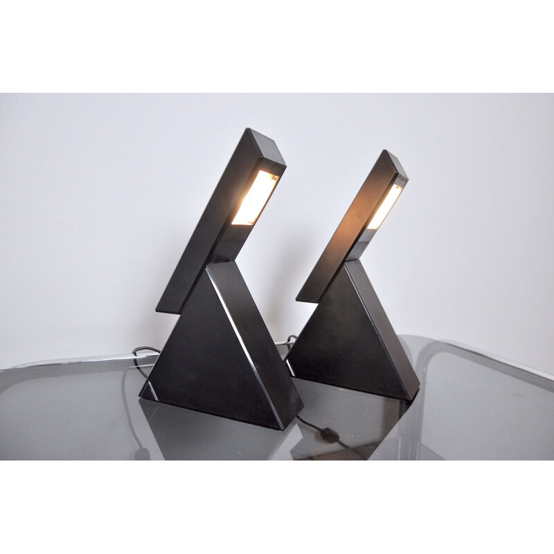 Ein Paar Vintage-Delta-Lampen von Mario Bertorelle, 1970