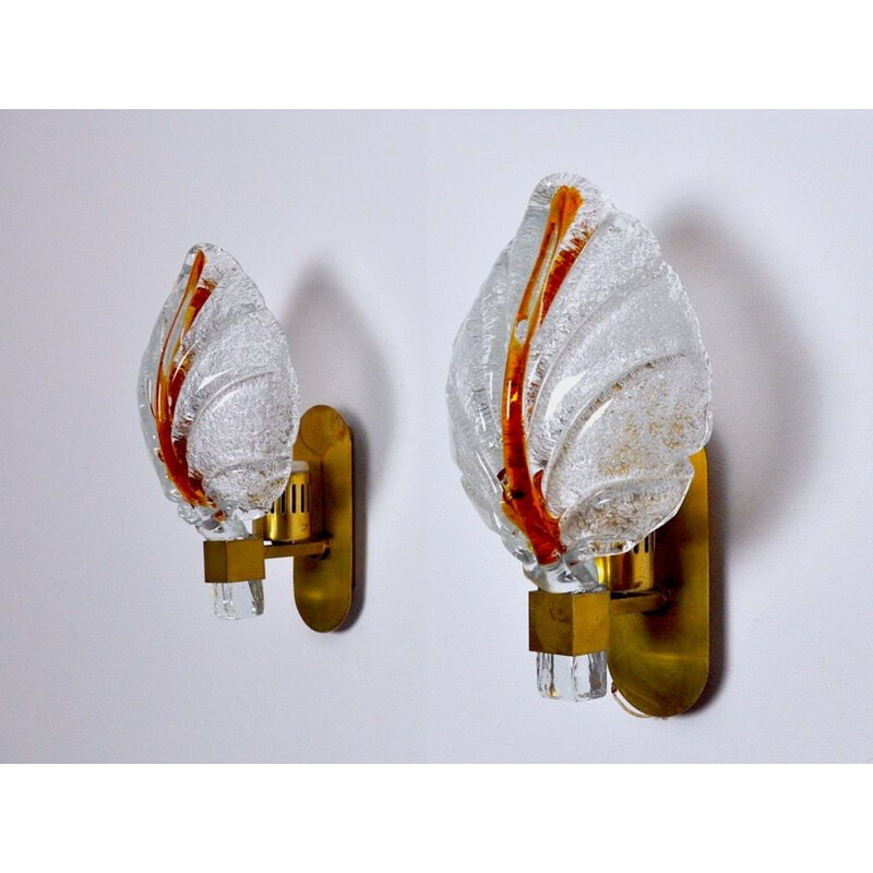 Pair of vintage wall lights by Carl Fagerlund 1970