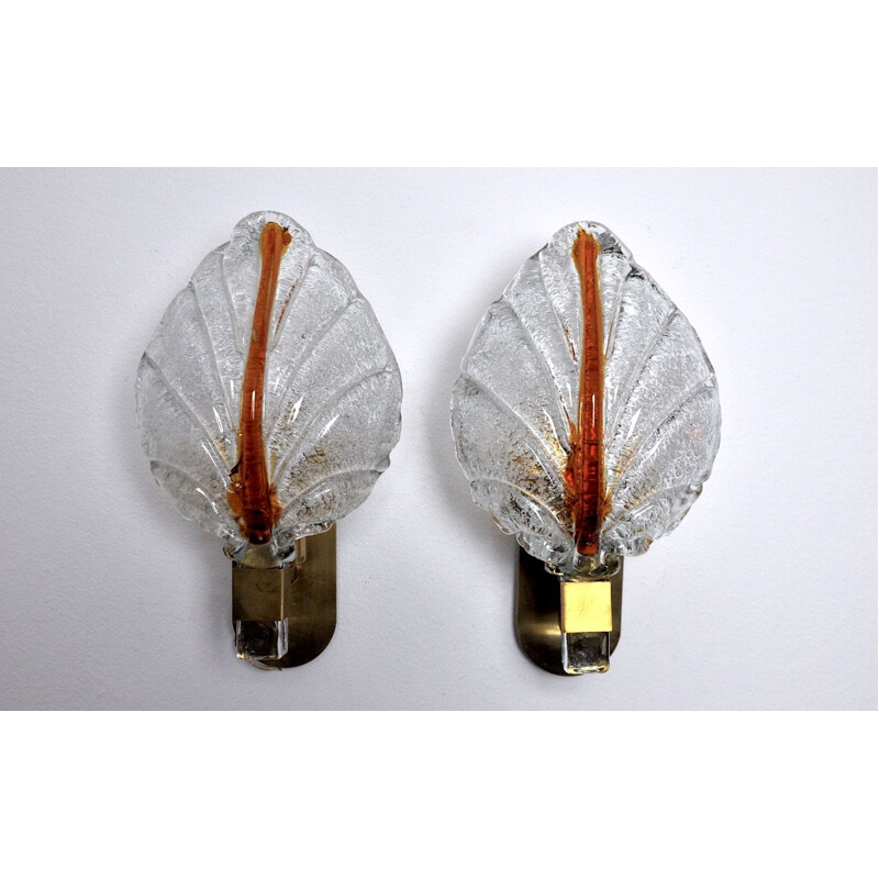 Pair of vintage wall lights by Carl Fagerlund 1970