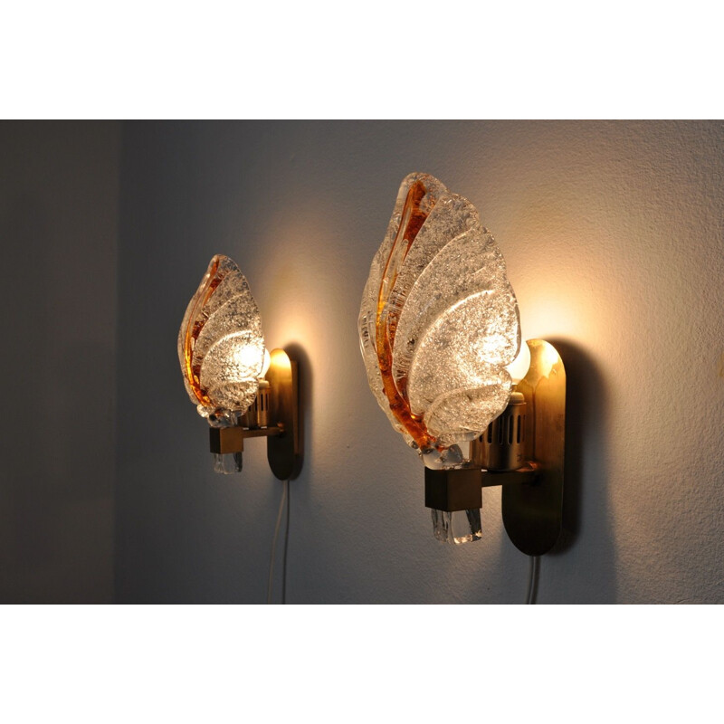 Pair of vintage wall lights by Carl Fagerlund 1970